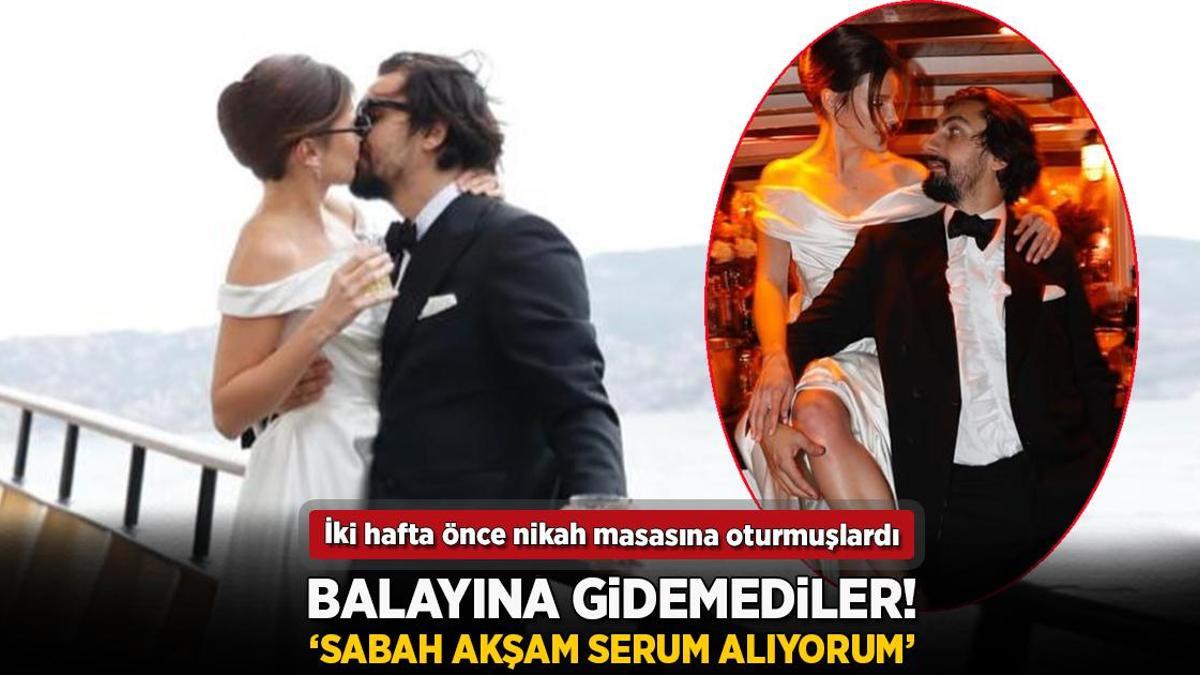 Alina Boz ile Umut Evirgen balayına gidemedi!