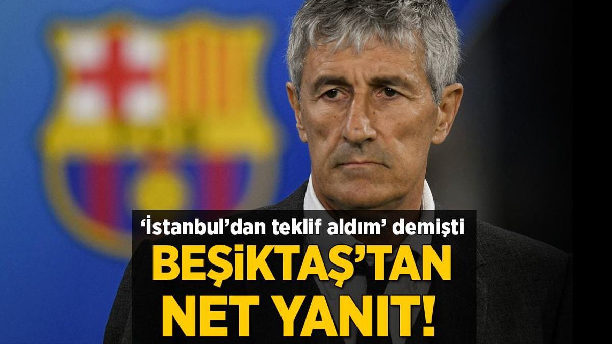 Beşiktaş’tan Quique Setien iddialarına yanıt! ‘Teklif aldım’ demişti