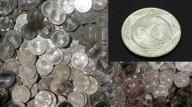 Darphane’de 5 liralık hatıra paraların basım aşaması görüntülendi