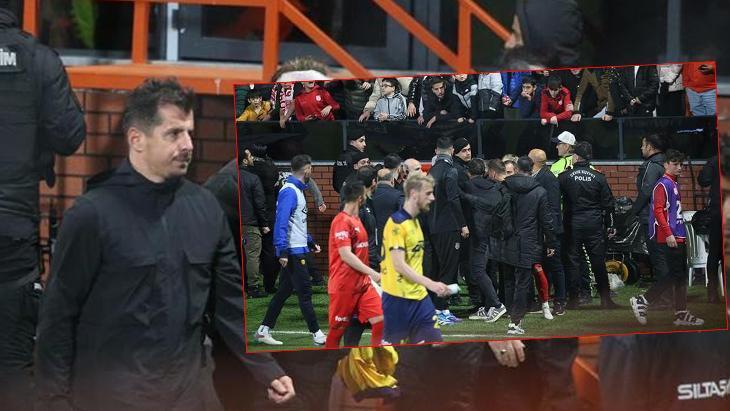 Pendikspor-Ankaragücü maçı sonrası Emre Belözoğlu ile taraftarlar arasında gerginlik