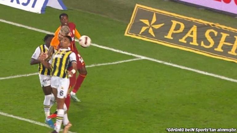 Fenerbahçe-Galatasaray derbisinde en çok tartışılan pozisyon! 'VAR için kanıt yok, penaltı olmalıydı'