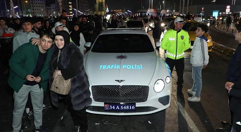 Suç örgütlerinden ele geçirilen lüks araçlar Taksim'de!
