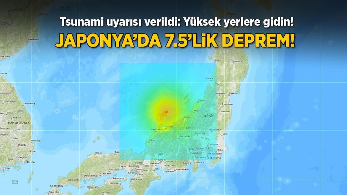 Son dakika… Japonya’da 7.5 büyüklüğünde deprem