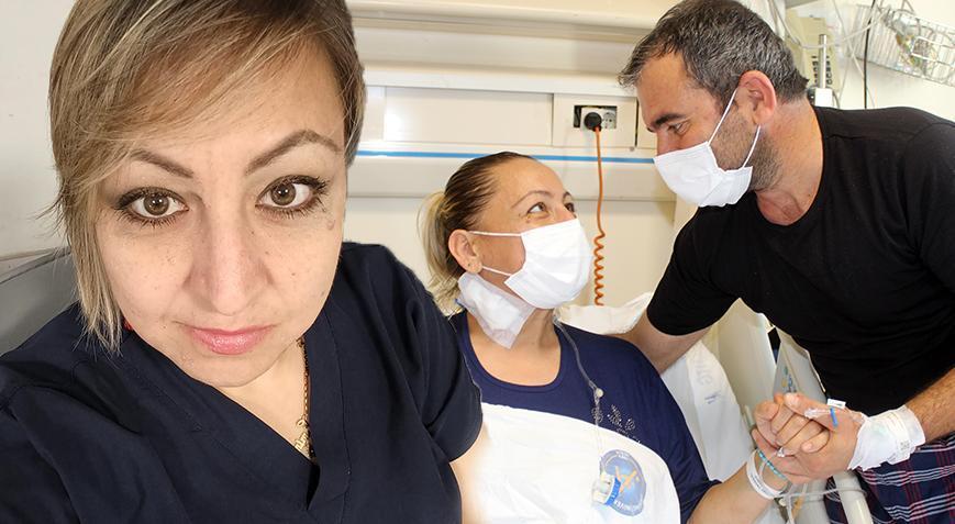 Kovid, kalp krizi ve böbrek yetmezliği! Emine hemşirenin kaderini 16 yıllık eşi değiştirdi