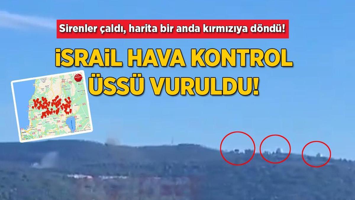 Gazze’deki savaşta son dakika… Sirenler çaldı, harita bir anda kırmızıya döndü! İsrail hava kontrol üssü vuruldu