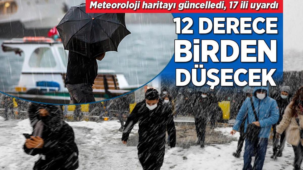 Son dakika… 17 ilde alarm! Meteoroloji yeni haritayı paylaştı, İstanbul Valiliği de uyardı