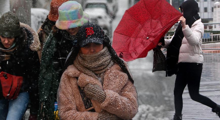 Son dakika… Meteoroloji peş peşe uyarılarda bulunmuştu! İstanbul dahil yeniden kar alarmı