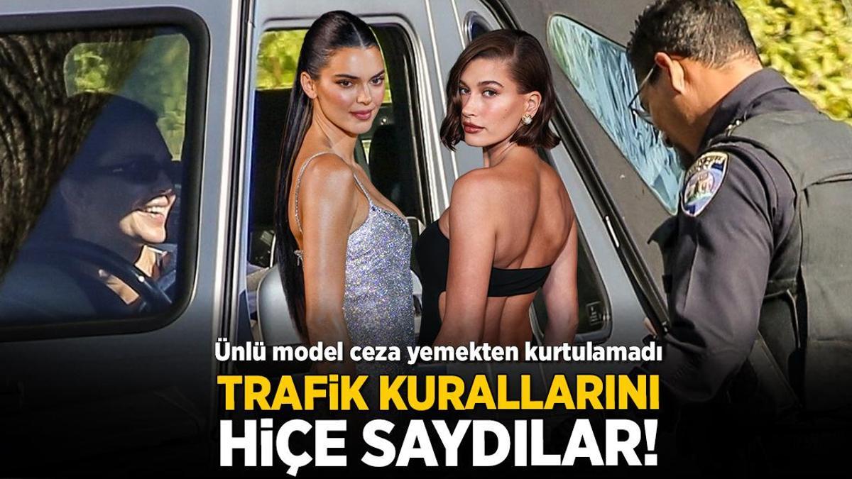 Ünlü model trafik kurallarını hiçe saydı! Ceza yemekten kurtulamadı