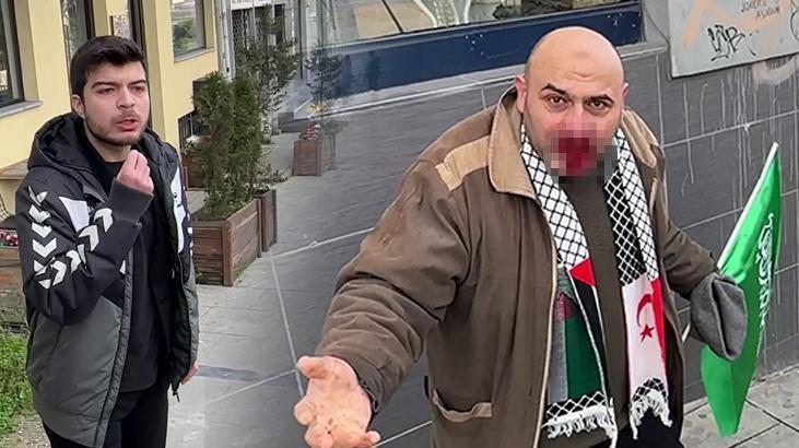 Kelime-i Tevhid bayrağı taşıyan kişiye yumruk atmıştı! Ege Akersoy tahliye edildi