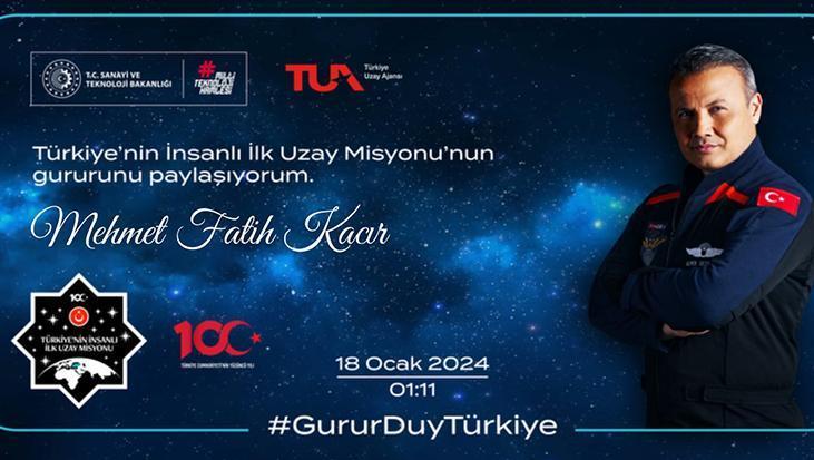 Türkiye’nin uzay yolculuğu için geri sayım: ‘Uzay hatıra bileti’ yayımlandı