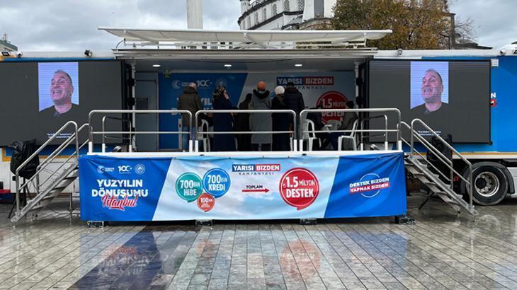 ‘Yarısı Bizden’ kampanyası bilgilendirme tırlarına yoğun ilgi