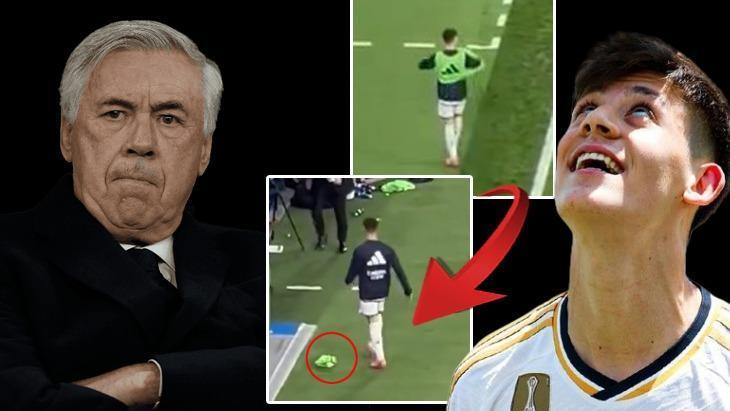 Real Madrid’de Arda Güler’den Ancelotti’ye tepki! Yeleğini yere attı
