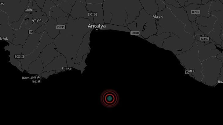 Son dakika… Antalya’da 4.1 büyüklüğünde deprem