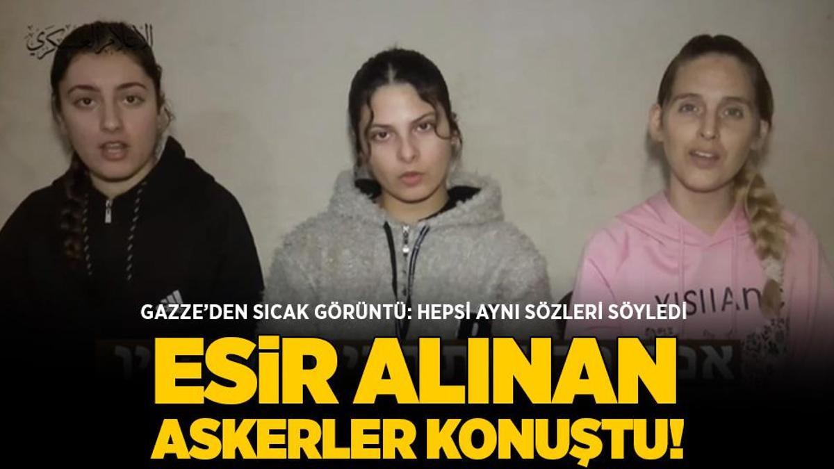 Gazze’deki savaşta son dakika… Kassam Tugayları sıcak görüntüyü paylaştı! Esir alınan İsrailli kadın askerler aynı çağrıyı yaptı