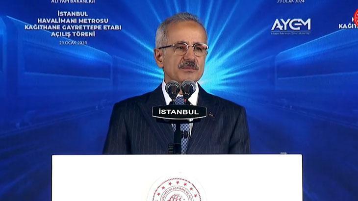 Gayrettepe-Kağıthane Metro Hattı açılıyor! Bakan Uraloğlu: Seyahat süresi 30 dakika olacak