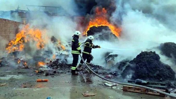 Tekirdağ’da korkutan yangın