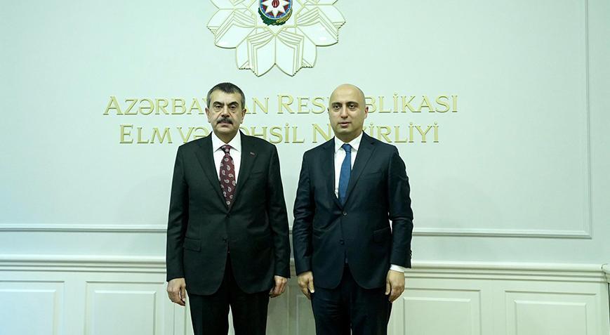 Bakan Tekin, Azerbaycanlı mevkidaşı ile görüştü