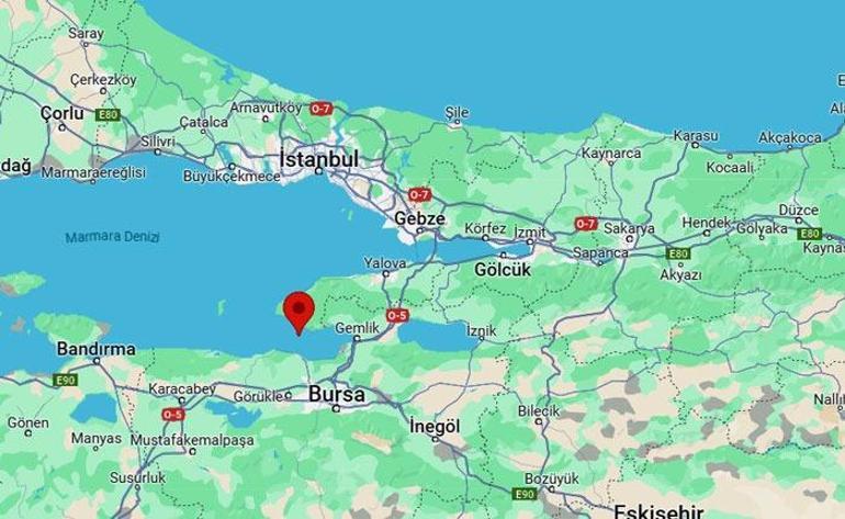 Son dakika: Marmara Denizi'nde 3.4 büyüklüğünde deprem