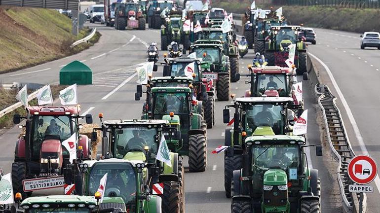 Paris abluka altına alındı! Çiftçilerden benzeri görülmemiş protesto