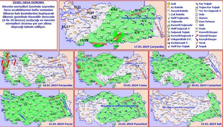 Son dakika... Meteoroloji haritayı güncelledi! Kar dalgası İstanbul'a yeniden geliyor