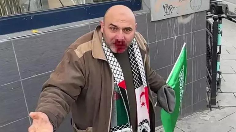 Filistin'e destek yürüyüşünde vatandaşa yumruklu saldırı! İfadesi ortaya çıktı