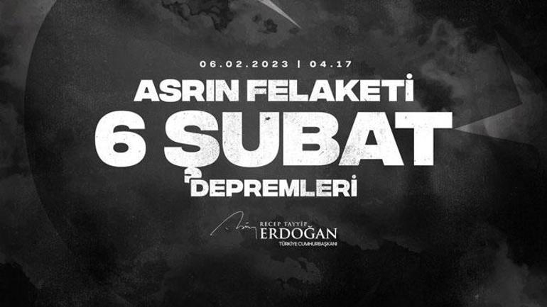 Erdoğan'dan 6 Şubat depremleri paylaşımı: Türkiye asrın felaketi karşısında asrın birlikteliğini ortaya koydu