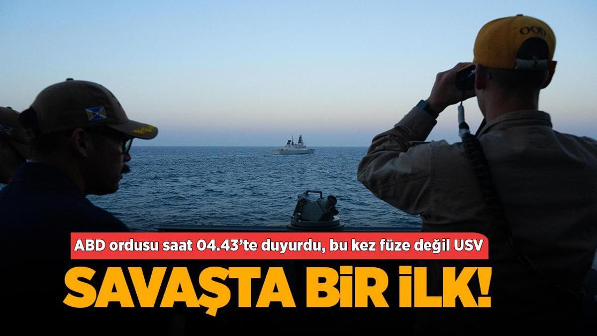 Gazze’de son durum, Orta Doğu’da son dakika… Bomba yüklü insansız deniz aracını vurdular, ABD savaş gemisine kıl payı!