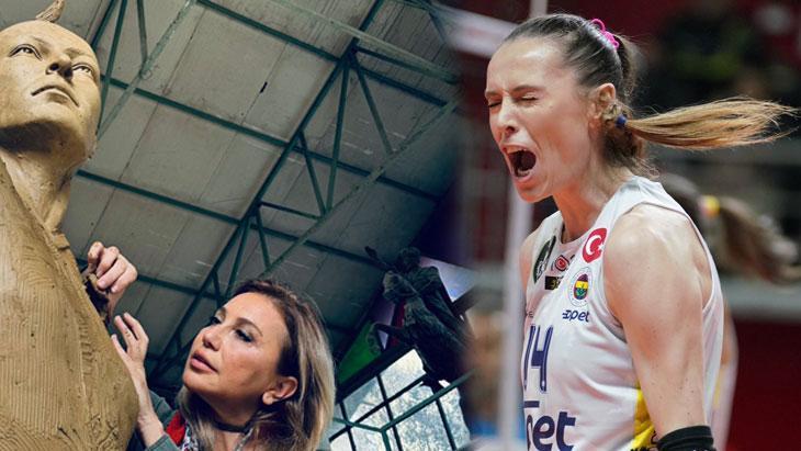 Eda Erdem Dündar heykelinden ilk fotoğraflar geldi! Fenerbahçe’den paylaşım