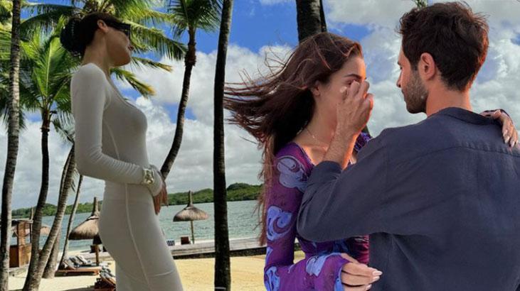 Hande Erçel ile Hakan Sabancı’nın bitmeyen tatili! Şimdi de Mauritius’a gittiler