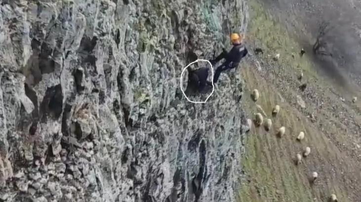5 gündür kayalıklarda mahsur kalmıştı! Böyle kurtarıldı