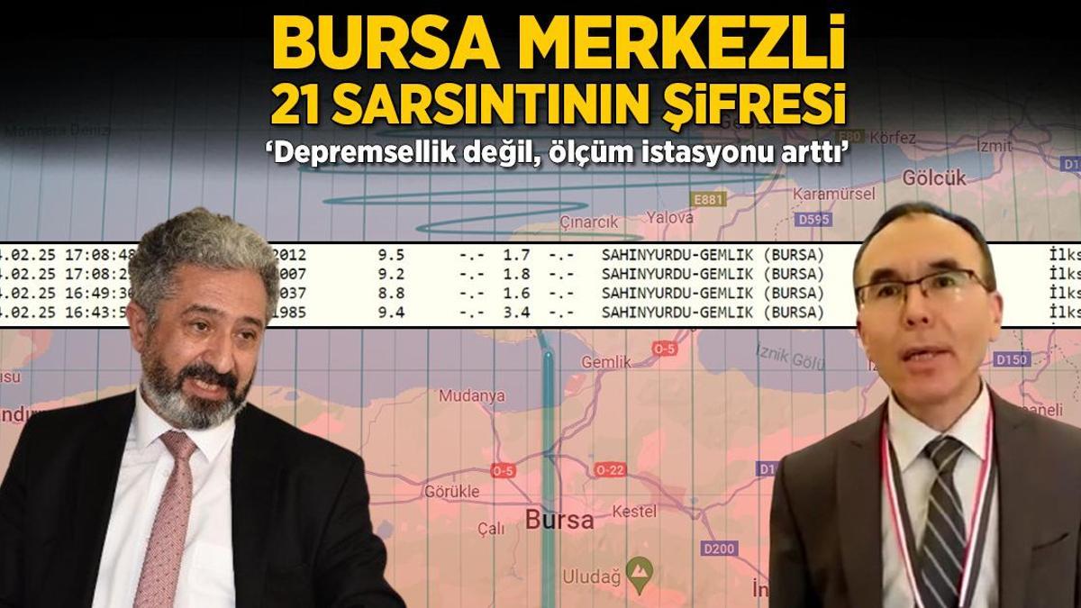Bursa merkezli 21 sarsıntının şifresi! ‘Depremsellik değil, ölçüm istasyonu arttı’