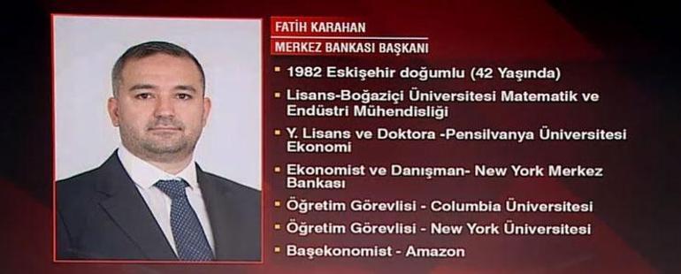 Son dakika: Merkez Bankası Başkanı Fatih Karahan oldu! Resmi Gazete'de yayımlandı...