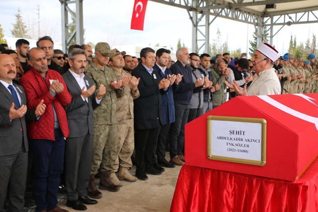 İdlib Şehidi Akıncı memleketi Adıyaman'da uğurlandı