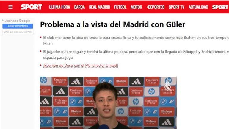 Real Madrid'de Arda Güler sorunu yakın! Kiralık verme planı değişmedi