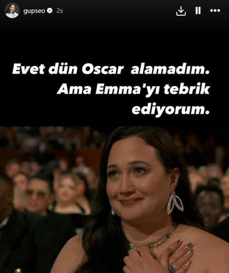 Oscar'da Lily Gladstone'u görenler Gupse Özay sandı!