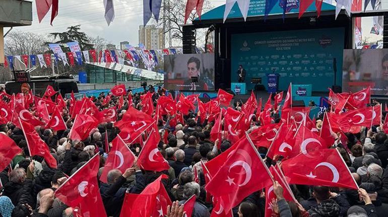 Özel ve İmamoğlu metro hattı açılışına katıldı