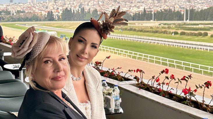 Tuğba Özerk dedesi adına düzenlenen at yarışını izledi