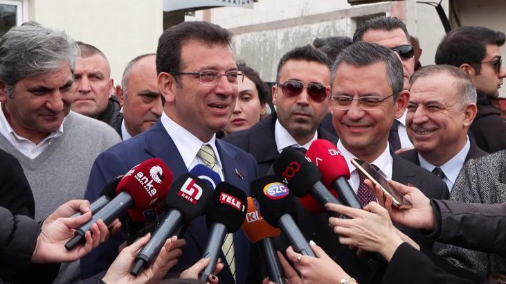 Özgür Özel ve Ekrem İmamoğlu gazetecilerin sorularını yanıtladı