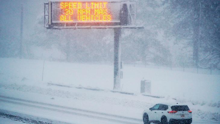 California beyaza büründü