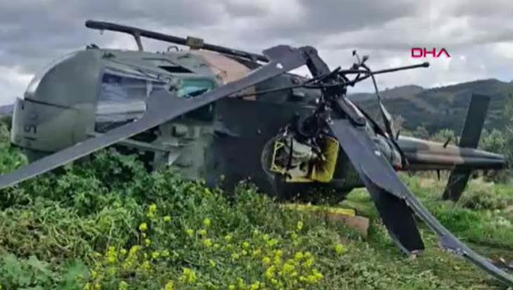 Son dakika: İzmir’de askeri helikopter zorunlu iniş yaptı
