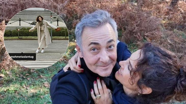 Arzum Onan ve Mehmet Aslantuğ birlikte yurt dışına mı çıktı? Fotoğraftaki detay dikkat çekti