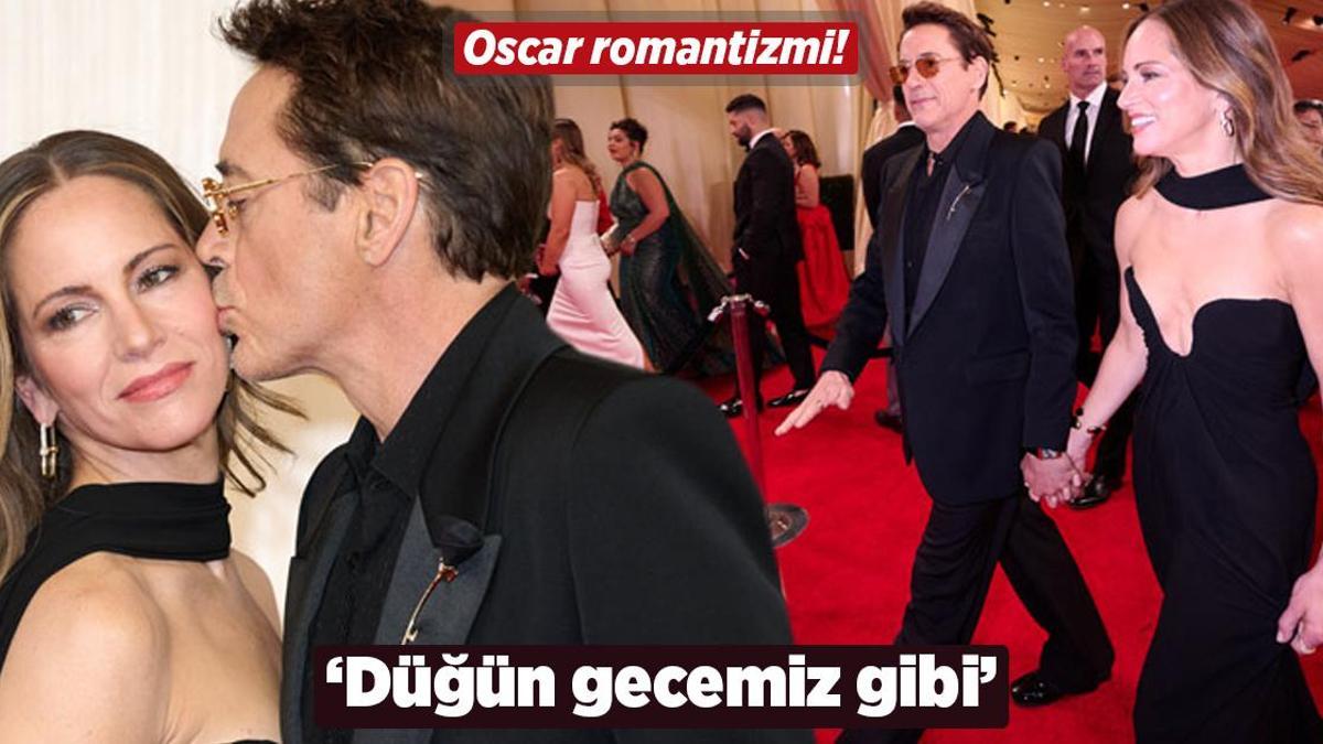 Robert Downey Jr.’ın Oscar romantizmi! ‘Bu bizim düğün gecemiz gibi’