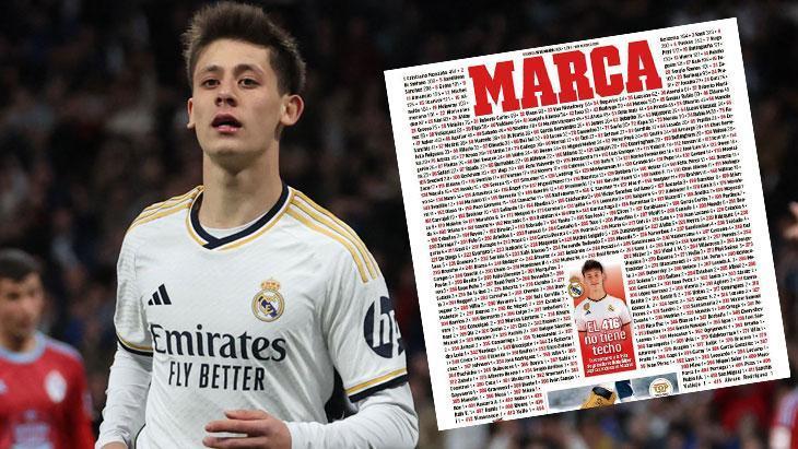 Arda Güler, Marca’nın kapağı oldu! Ronaldo ile başlayan liste