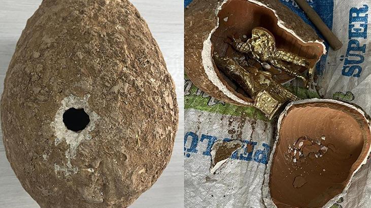 Denizli’de ‘Viking’ operasyonu! Küpte ‘milyon dolarlık heykel’