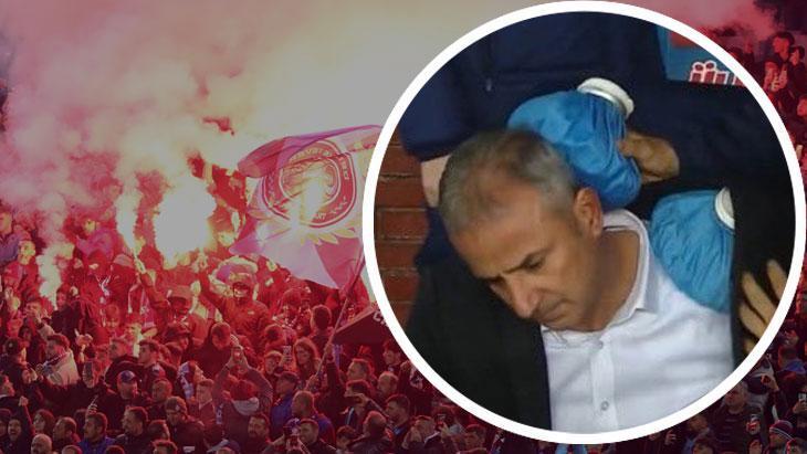 Trabzon’da İsmail Kartal’a yabancı madde atıldı! Korku dolu anlar