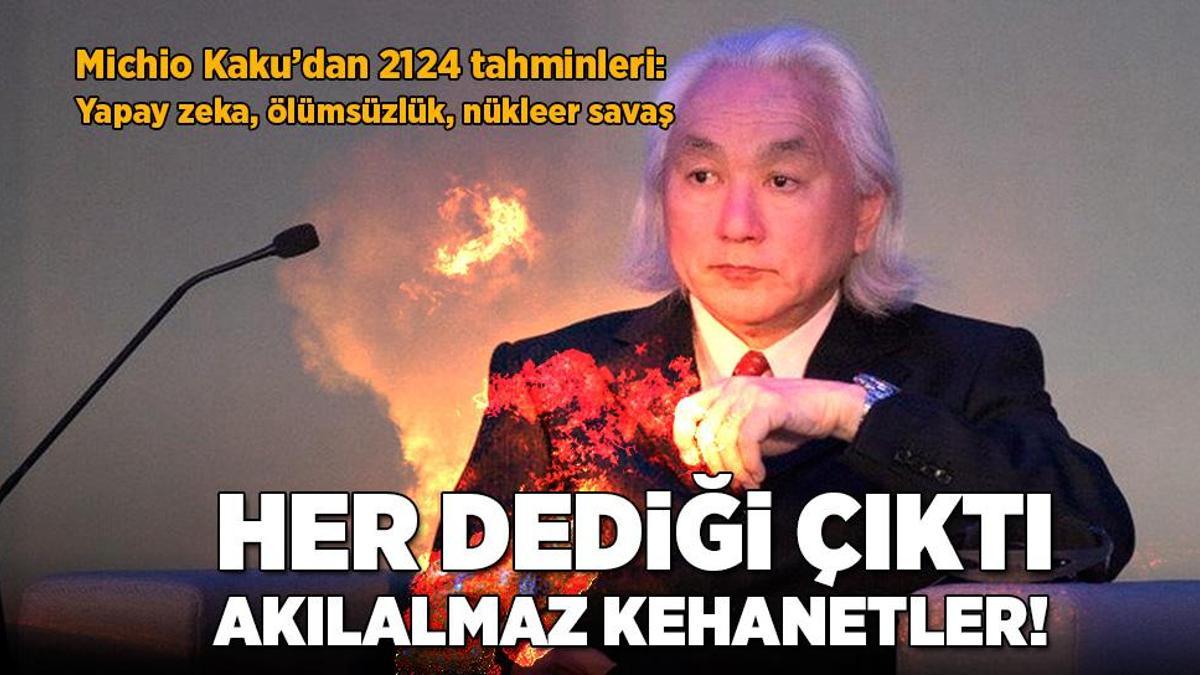 Her dediği çıktı, akılalmaz kehanetler! Michio Kaku’dan 2124 kehanetleri: Yapay zeka, ölümsüzlük, nükleer savaş