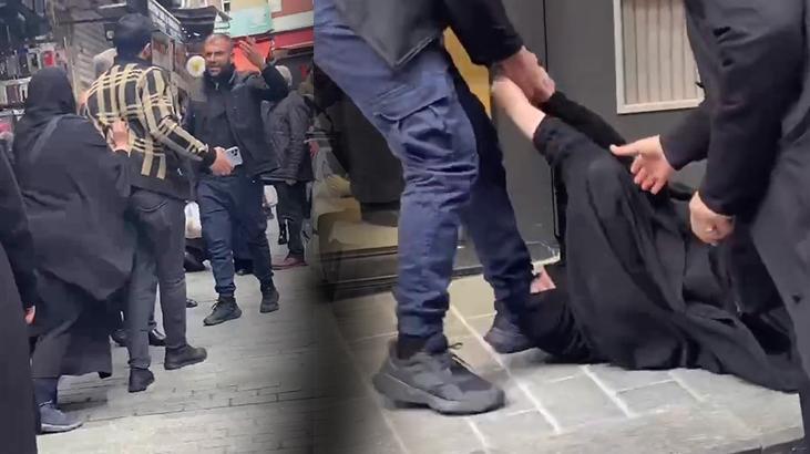 Fatih’te kadına şiddet kamerada! Valilikten açıklama geldi
