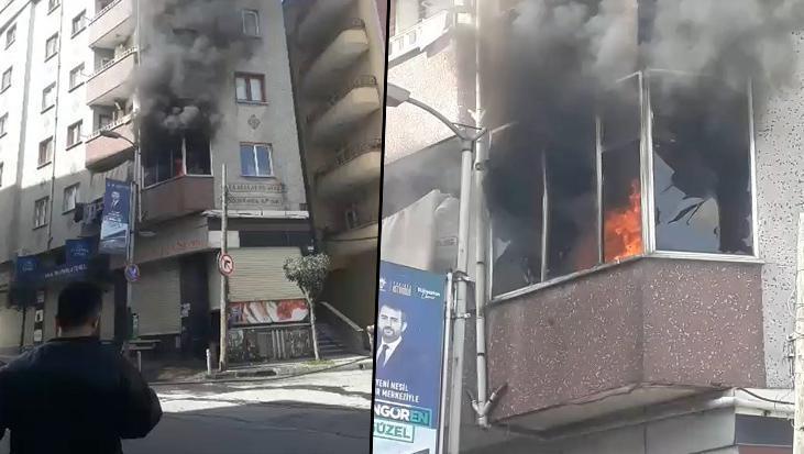 İstanbul’da kombi patladı: Binada yangın