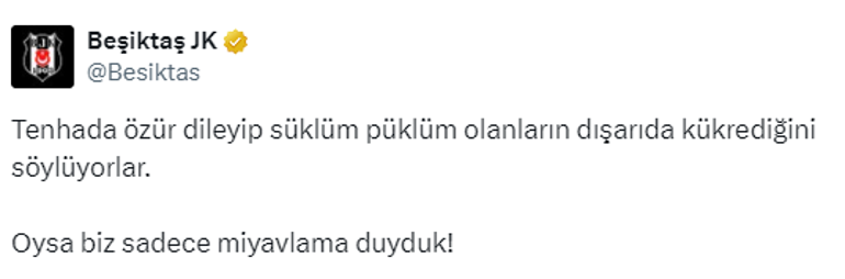 Galatasaray'da Metin Öztürk'ten Beşiktaş'a cevap: Puan farkı 26 oldu diye özür mü dileyelim?