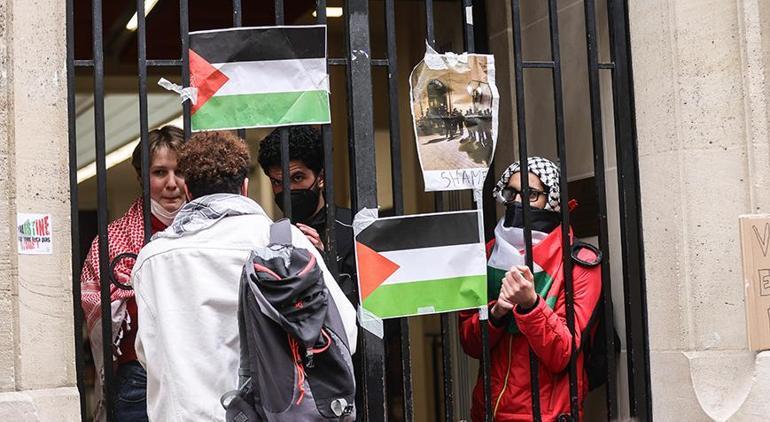 Üniversitelerdeki Gazze protestoları yayılıyor! Fransa'dan öğrencilere sert müdahale